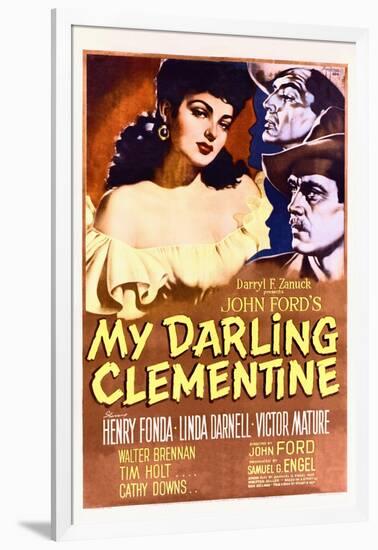 My Darling Clementine - Movie Poster Reproduction-null-Framed Photo