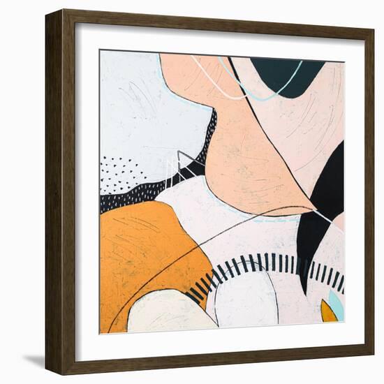 My day, your night-Hyunah Kim-Framed Art Print