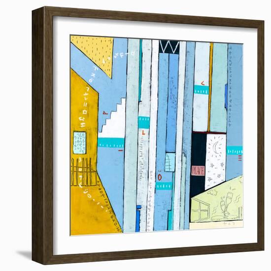 My dear neighborhood III-Hyunah Kim-Framed Art Print