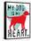 My Dog Is My Heart-Ginger Oliphant-Framed Stretched Canvas