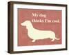 My Dog Thinks I'm Cool-Vision Studio-Framed Art Print