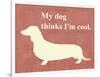 My Dog Thinks I'm Cool-Vision Studio-Framed Premium Giclee Print