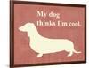 My Dog Thinks I'm Cool-Vision Studio-Framed Art Print