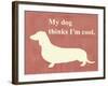 My Dog Thinks I'm Cool-Vision Studio-Framed Art Print