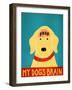 My Dogs Brain Ii Food Yellow-Stephen Huneck-Framed Giclee Print