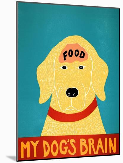 My Dogs Brain Ii Food Yellow-Stephen Huneck-Mounted Giclee Print