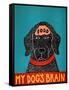 My Dogs Brain Ii Food-Stephen Huneck-Framed Stretched Canvas