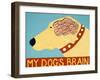 My Dogs Brain Yellow-Stephen Huneck-Framed Giclee Print