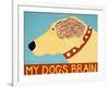 My Dogs Brain Yellow-Stephen Huneck-Framed Giclee Print