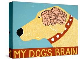My Dogs Brain Yellow-Stephen Huneck-Stretched Canvas