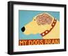 My Dogs Brain Yellow-Stephen Huneck-Framed Giclee Print