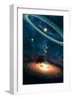 My Dream House in Another Galaxy-Paula Belle Flores-Framed Art Print