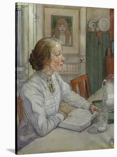My Eldest Daughter, 1904-Carl Larsson-Stretched Canvas