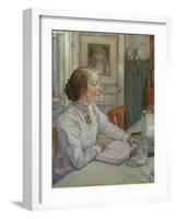My Eldest Daughter, 1904-Carl Larsson-Framed Premium Giclee Print