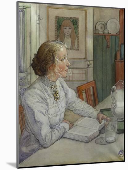 My Eldest Daughter, 1904-Carl Larsson-Mounted Premium Giclee Print