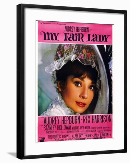 My Fair Lady, Audrey Hepburn, 1964-null-Framed Art Print