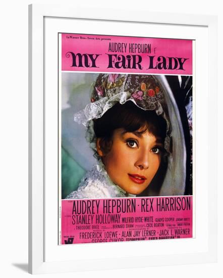 My Fair Lady, Audrey Hepburn, 1964-null-Framed Art Print