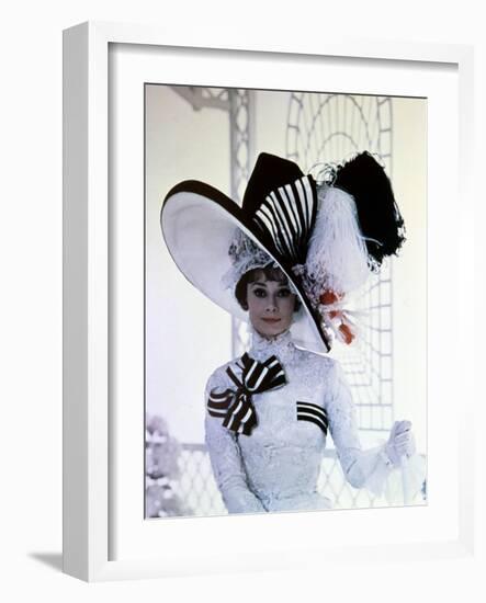 My Fair Lady, Audrey Hepburn, Directed by George Cukor, 1964-null-Framed Photographic Print