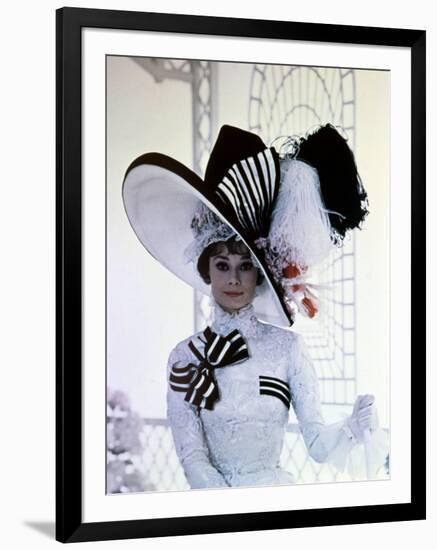 My Fair Lady, Audrey Hepburn, Directed by George Cukor, 1964-null-Framed Photographic Print