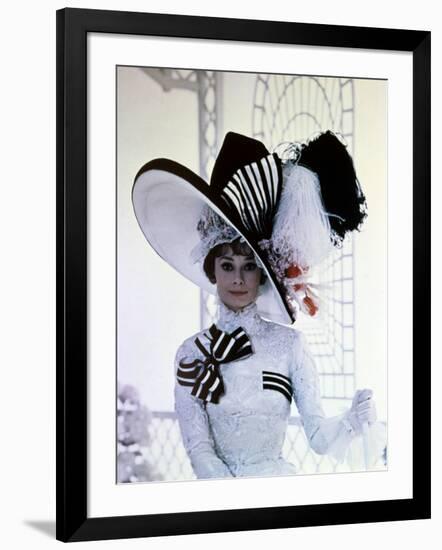 My Fair Lady, Audrey Hepburn, Directed by George Cukor, 1964-null-Framed Photographic Print