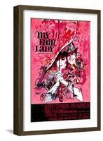 My Fair Lady, Belgian Movie Poster, 1964-null-Framed Art Print