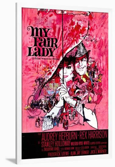 My Fair Lady, Belgian Movie Poster, 1964-null-Framed Art Print