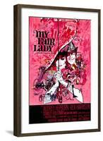 My Fair Lady, Belgian Movie Poster, 1964-null-Framed Art Print