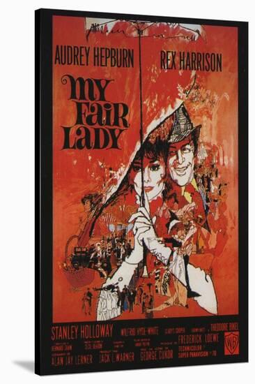 My Fair Lady, French Movie Poster, 1964-null-Stretched Canvas