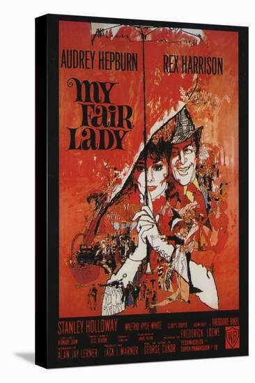 My Fair Lady, French Movie Poster, 1964-null-Stretched Canvas