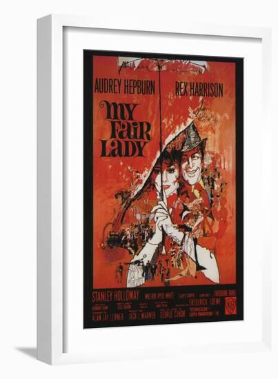 My Fair Lady, French Movie Poster, 1964-null-Framed Art Print