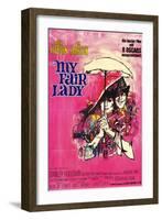 My Fair Lady, German Movie Poster, 1964-null-Framed Art Print