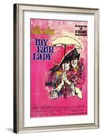 My Fair Lady, German Movie Poster, 1964-null-Framed Art Print