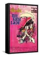 My Fair Lady, German Movie Poster, 1964-null-Framed Stretched Canvas