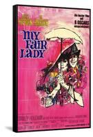 My Fair Lady, German Movie Poster, 1964-null-Framed Stretched Canvas