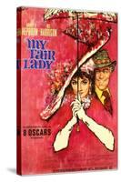 My Fair Lady, German Movie Poster, 1964-null-Stretched Canvas