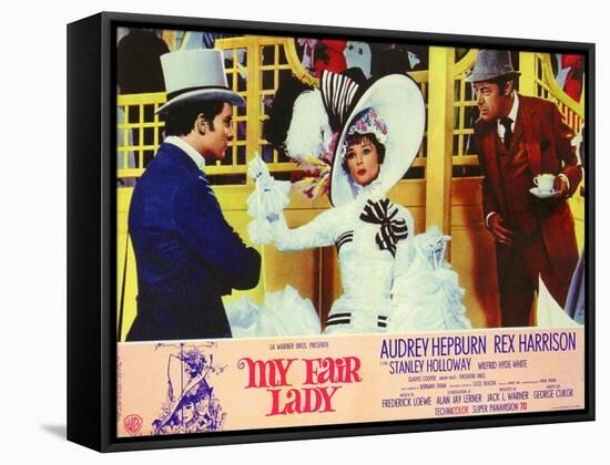 My Fair Lady, Italian Movie Poster, 1964-null-Framed Stretched Canvas