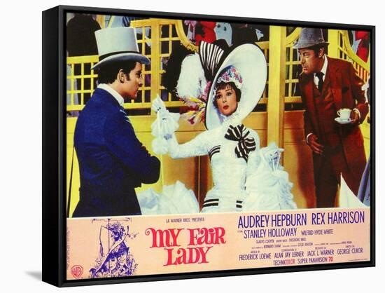 My Fair Lady, Italian Movie Poster, 1964-null-Framed Stretched Canvas