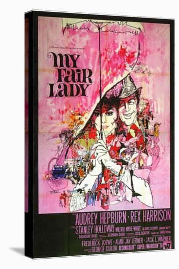 My Fair Lady, Italian Movie Poster, 1964-null-Stretched Canvas