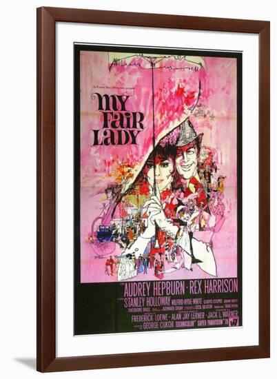 My Fair Lady, Italian Movie Poster, 1964-null-Framed Art Print