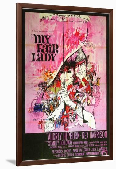 My Fair Lady, Italian Movie Poster, 1964-null-Framed Art Print