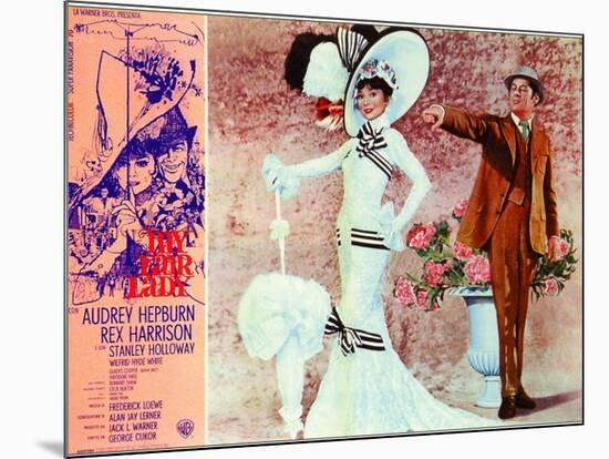 My Fair Lady, Italian Movie Poster, 1964-null-Mounted Art Print