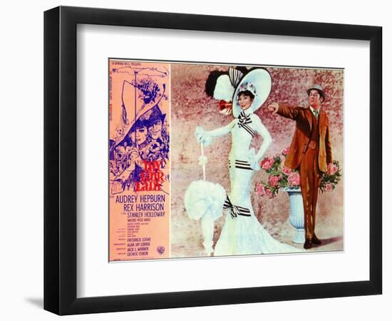 My Fair Lady, Italian Movie Poster, 1964-null-Framed Art Print