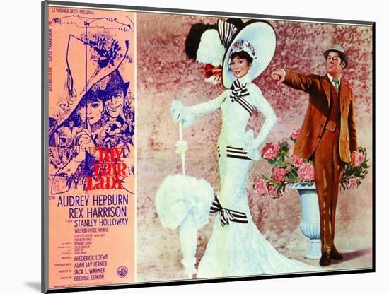 My Fair Lady, Italian Movie Poster, 1964-null-Mounted Art Print