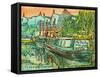 My Fair Lady' on the Regents Canal-Brenda Brin Booker-Framed Stretched Canvas