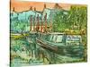 My Fair Lady' on the Regents Canal-Brenda Brin Booker-Stretched Canvas