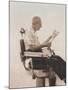 My Father at the Barber, 2012-Max Ferguson-Mounted Premium Giclee Print