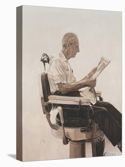 My Father at the Barber, 2012-Max Ferguson-Stretched Canvas
