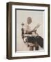 My Father at the Barber, 2012-Max Ferguson-Framed Giclee Print