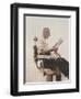 My Father at the Barber, 2012-Max Ferguson-Framed Giclee Print