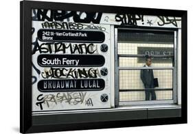 My Father in the Subway III, 1982-Max Ferguson-Framed Premium Giclee Print